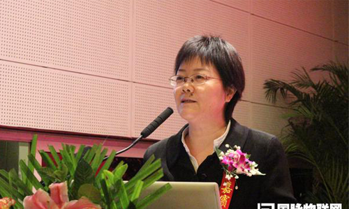 玉祥集团互联总经理、首席规划师郑爱军在现场发布《第四届（2014）中国智慧城市发展水平评估报告》